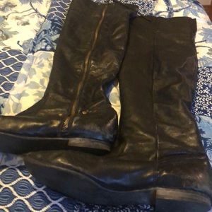 Aldo black knee high boots
